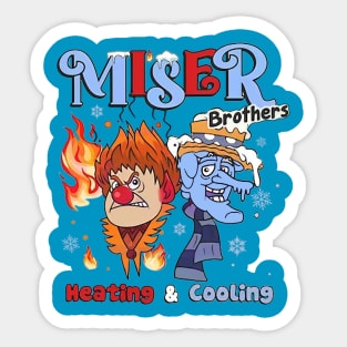 Miser Brothers Cooling & Heating Sticker